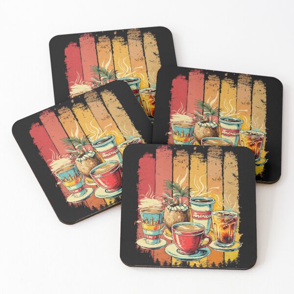 Item preview, Summer Themed Coffee Drinks  designed and sold by DemureArtsy.