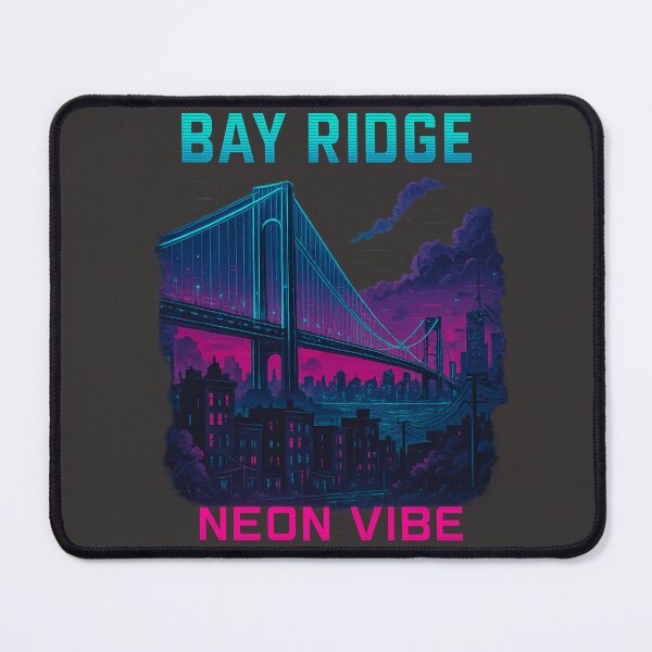 Item preview, Bay Ridge Neon Vibe Cyberpunk T-Shirt designed and sold by Thaivi Design.