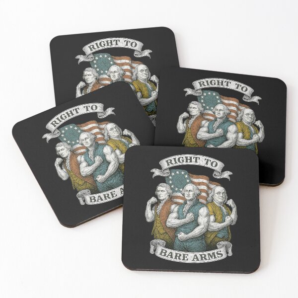 Item preview, Right to Bare Arms Funny Founding Fathers Patriotic Design	 designed and sold by Victor Shadehorn.