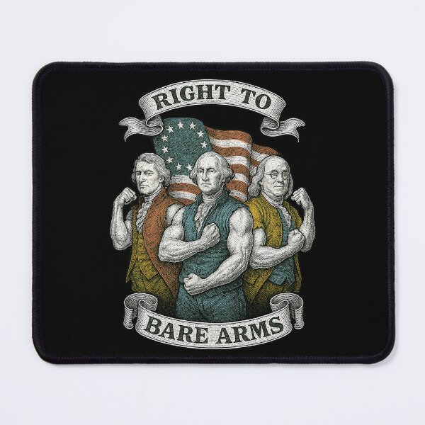 Item preview, Right to Bare Arms Funny Founding Fathers Patriotic Design	 designed and sold by Victor Shadehorn.