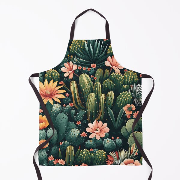 Item preview, Green cactus colorful seamless floral pattern - whimsigoth dark cottagecore forestcore  designed and sold by cocomelon168.