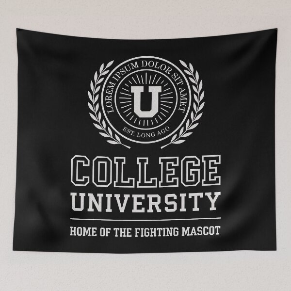 Item preview, College University Parody Crest Funny Campus Humor Design	 designed and sold by Victor Shadehorn.