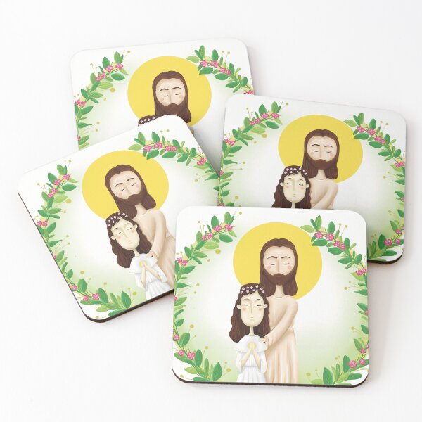 Item preview, In the Arms of Love – First Holy Communion - girl designed and sold by WiolaSmykArt.