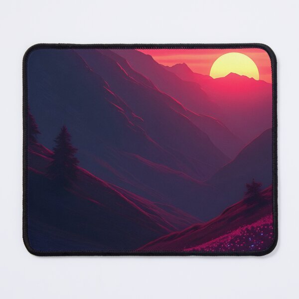 Item preview, Sunset AI Artwork | Futuristic Landscape designed and sold by typoinspired.