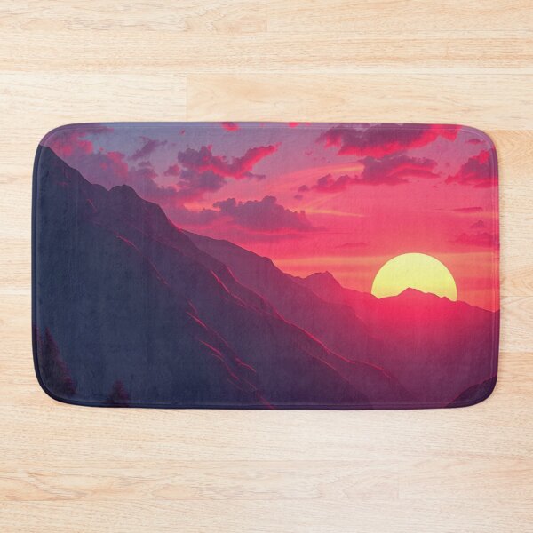 Item preview, Sunset AI Artwork | Futuristic Landscape  designed and sold by typoinspired.