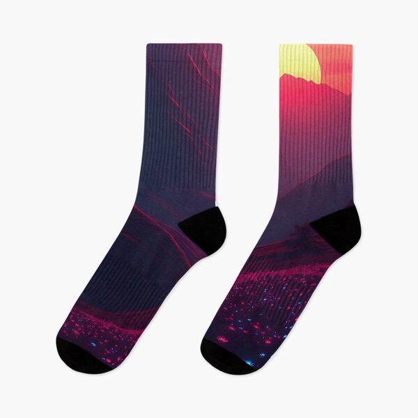 Item preview, Sunset AI Artwork | Futuristic Landscape  designed and sold by typoinspired.