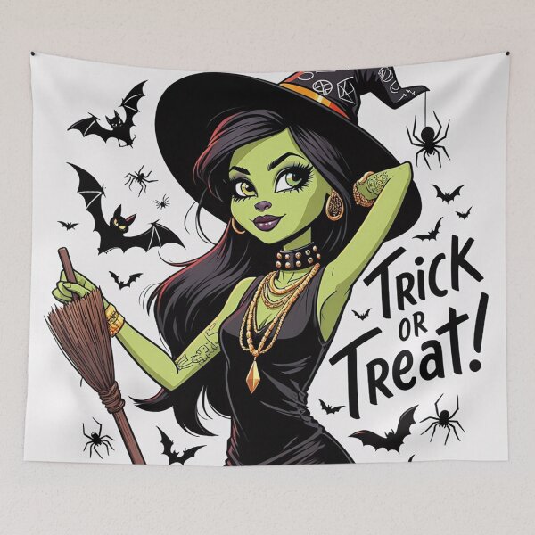 Item preview, Trick or treat! Halloween witch cool cute design designed and sold by Vintage Designs +.