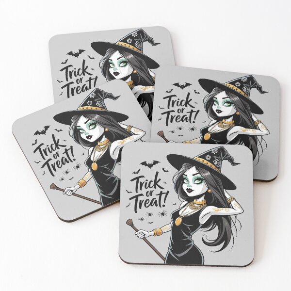 Item preview, Trick or treat! Halloween witch cool cute design designed and sold by Vintage Designs +.