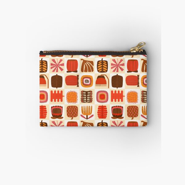 Item preview, Australian abstract geometric flowers and botanical foliage like golden wattle, banksia, bottlebrush, waratah gum in checkers  designed and sold by artgeige.