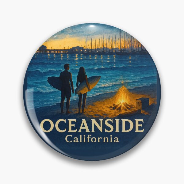 Item preview, Oceanside California Souvenir Vacation Travel CA Surfing designed and sold by DESTINATIONS DECAL DOS.