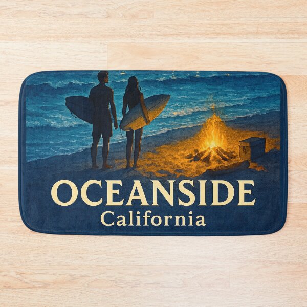 Item preview, Oceanside California Souvenir Vacation Travel CA Surfing designed and sold by DESTINATIONS DECAL DOS.