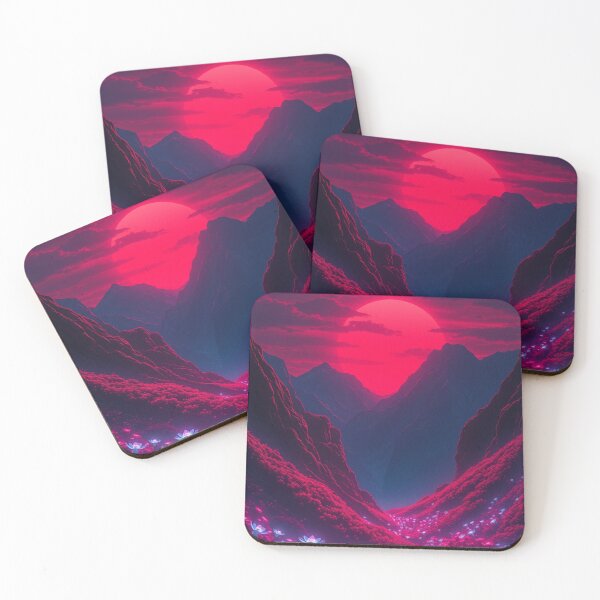 Item preview, Sunset AI Artwork | Futuristic Landscape  designed and sold by typoinspired.