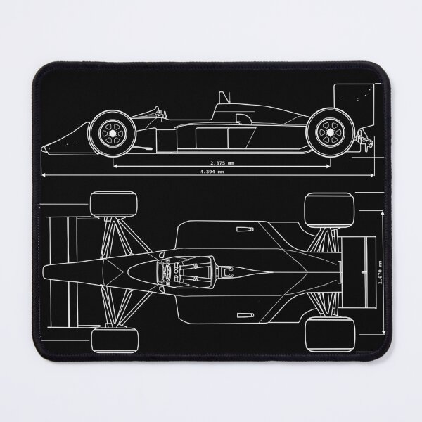 Item preview, Formula 1 McLaren MP4/4 Ayrton Senna Technical Drawing Blueprint T-shirt designed and sold by AeroStudioD.
