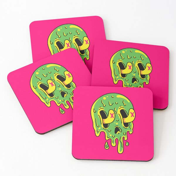 Item preview, "Neon Meltdown Skull – Dripping Chaos in Psychedelic Glow" designed and sold by Vespra-Macabre.