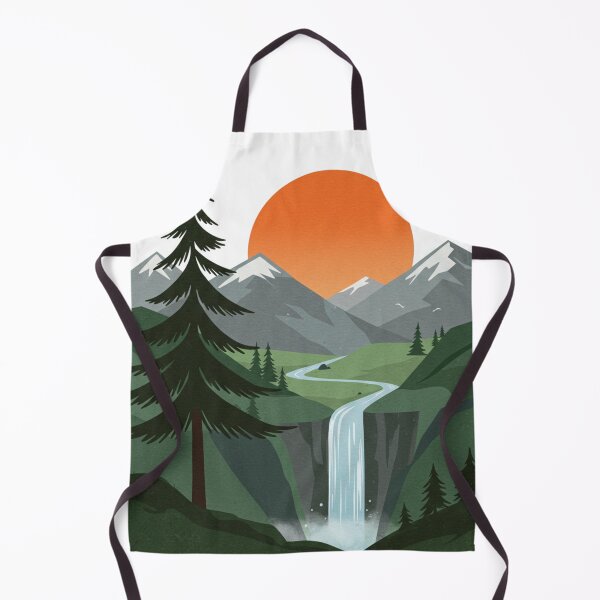 Artikelvorschau, Minimalistische Bergwasserfall Landschaftskunst entworfen und verkauft von PhotiniaART.