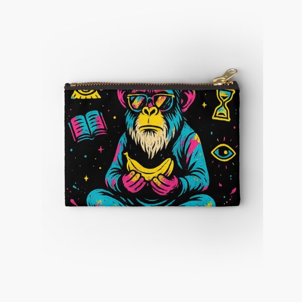 Item preview, Monkey Thinker – Enlightened Banana on the Flying Mat designed and sold by VIBE CRAFT STUDIO.