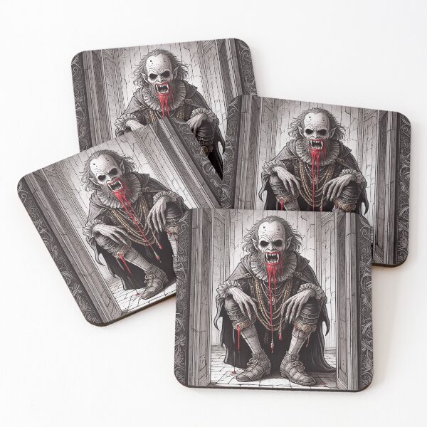 Item preview, blood soaked horrific Evil vampire lord of death staring at you designed and sold by Vintage Designs +.