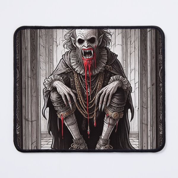 Item preview, blood soaked horrific Evil vampire lord of death staring at you designed and sold by Vintage Designs +.