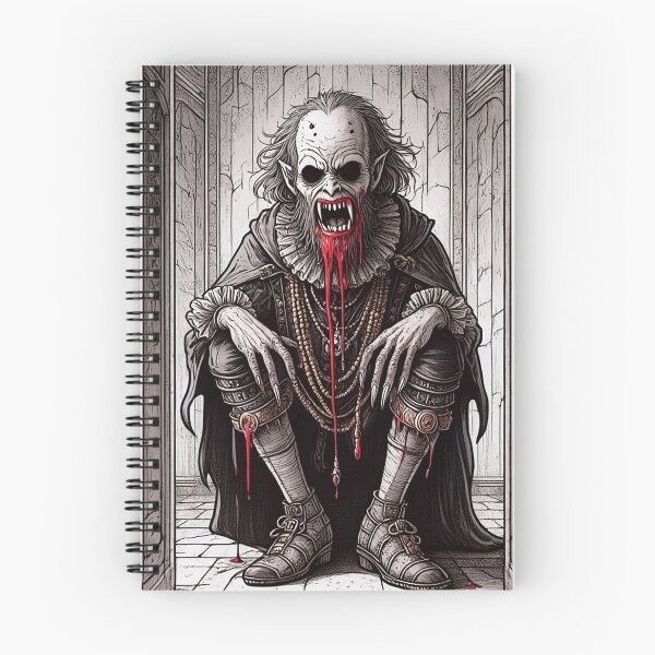 Item preview, blood soaked horrific Evil vampire lord of death staring at you designed and sold by Vintage Designs +.