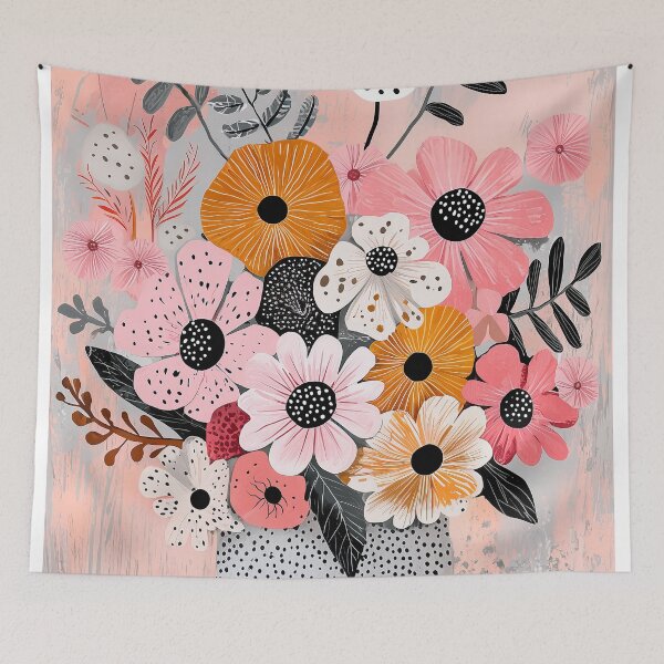 Item preview, 1985 Lush Seasonal Bouquet designed and sold by nikoart001.