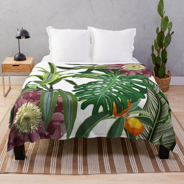 Item preview, Blooming hellebore flowers. Floral seamless pattern. Winter rose. Lenten Rose with with many kind of tropical palm leaves.  designed and sold by MatyKotiv.