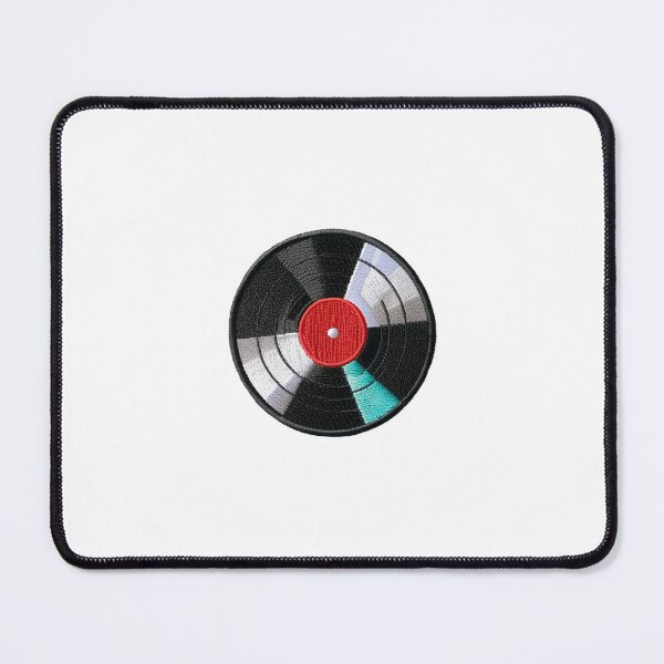 Item preview, Vinyl Record Embroidered Iron-On Patch – Retro Design designed and sold by Peecoo.
