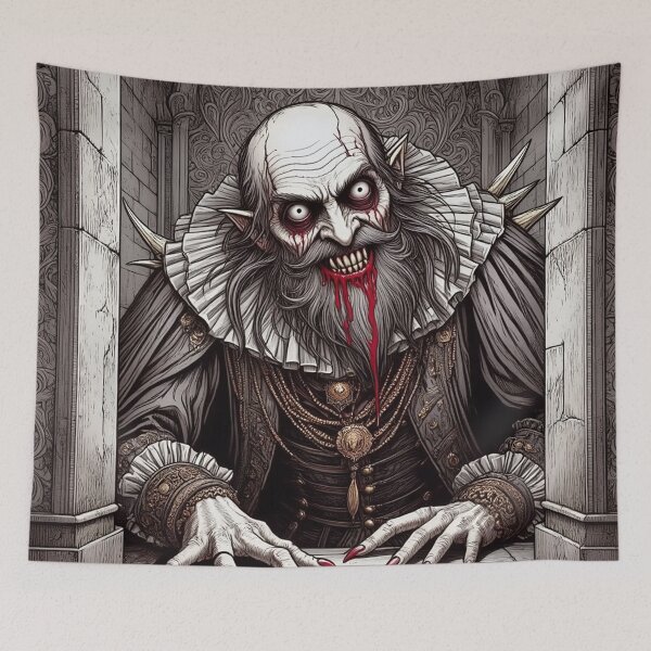 Item preview,  blood soaked horrific Evil vampire lord of death staring at you designed and sold by Vintage Designs +.