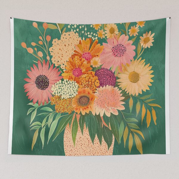 Item preview, 1990 Lush Seasonal Bouquet designed and sold by nikoart001.