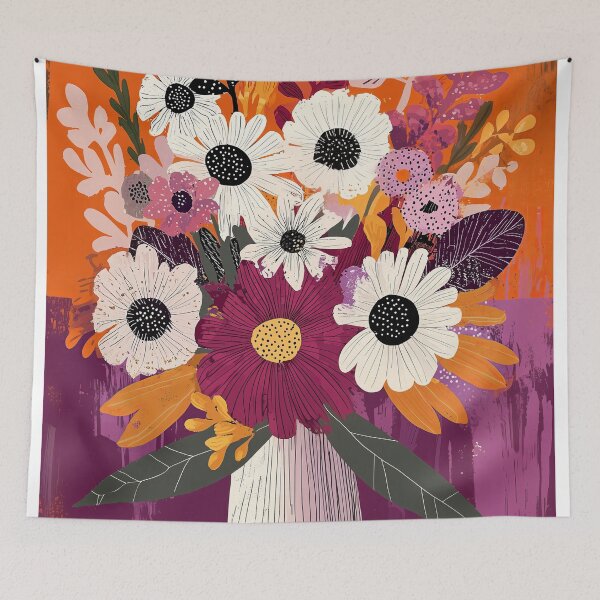 Item preview, 1992 Lush Seasonal Bouquet designed and sold by nikoart001.