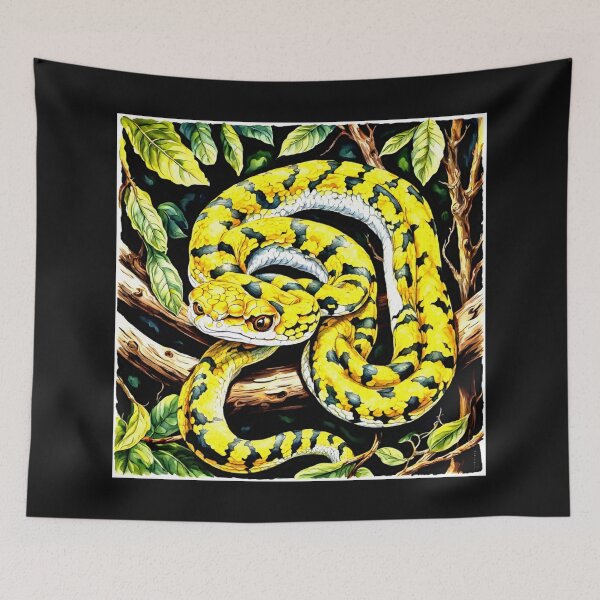 Item preview, Yellow Bothriechis schlegelii eyebrow viper designed and sold by Helios Be. Lavsh.