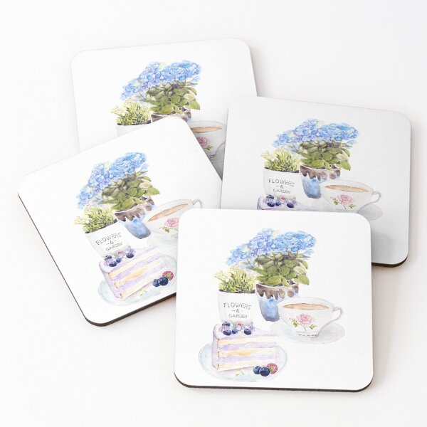 Item preview, English tea party watercolour  designed and sold by ColorandColor.