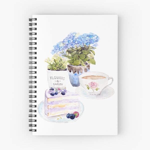 Item preview, English tea party watercolour  designed and sold by ColorandColor.
