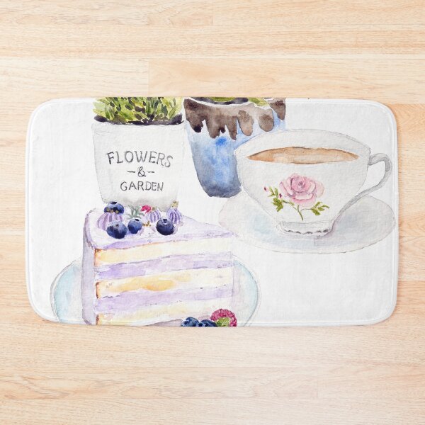 Item preview, English tea party watercolour  designed and sold by SelenePaintings .