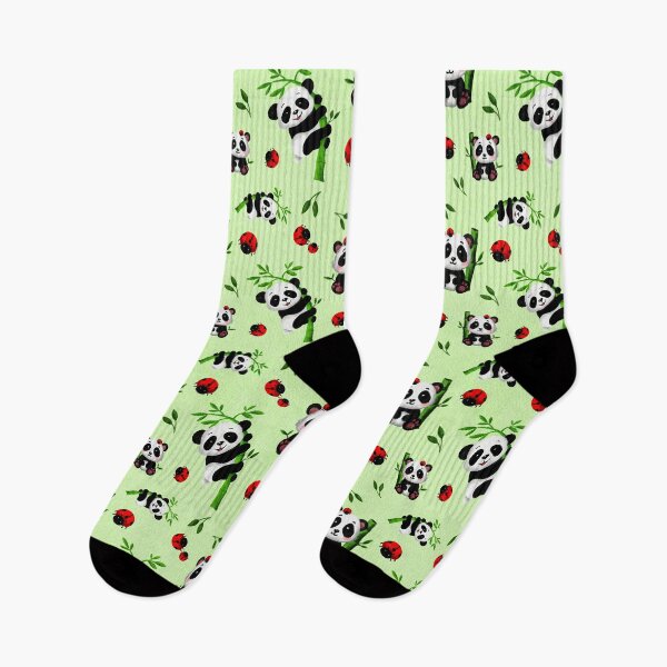 Item preview, Panda bear with bamboo and ladybugs designed and sold by jancajiravova.