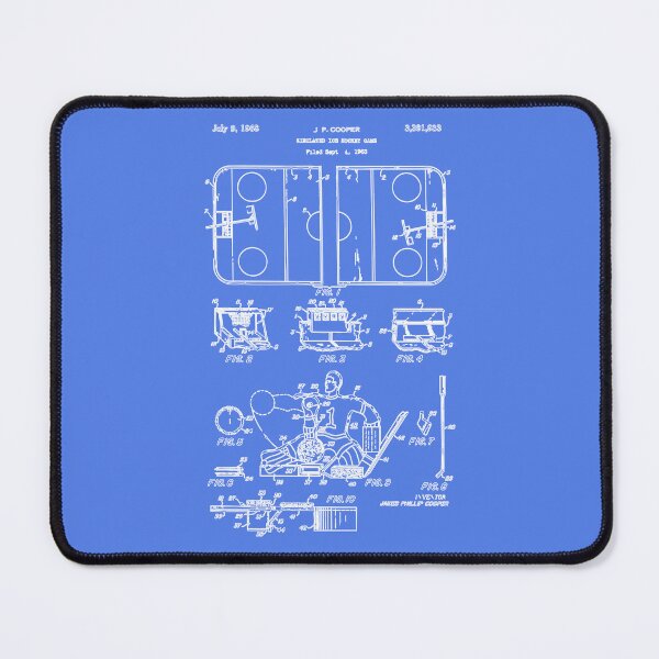 Item preview, White Simulated Ice Hockey Game, issued to James Philip Cooper on July 9, 1968. designed and sold by PatentCulture.