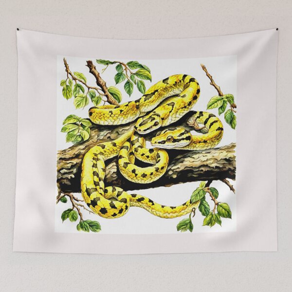 Item preview, Yellow Bothriechis schlegelii eyebrow viper#1 designed and sold by Helios Be. Lavsh.