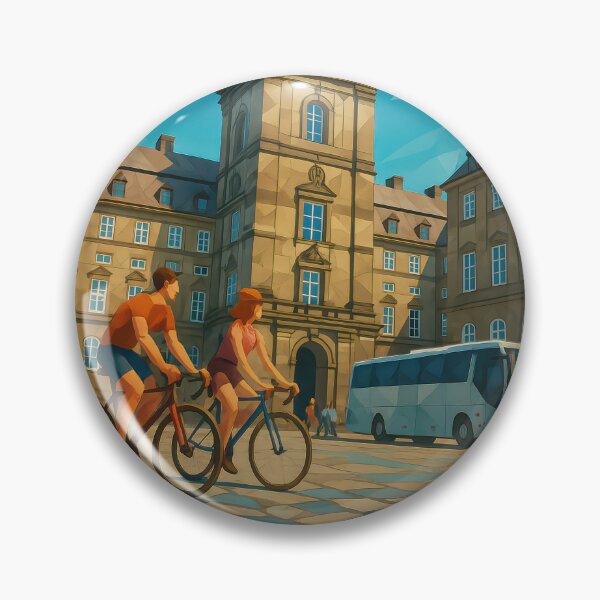 Item preview, Copenhagen CHRISTIANSBURG – Power in Marble and Light (Pop Art Travel Poster and Greeting Card) designed and sold by Earth Celebration Designs.