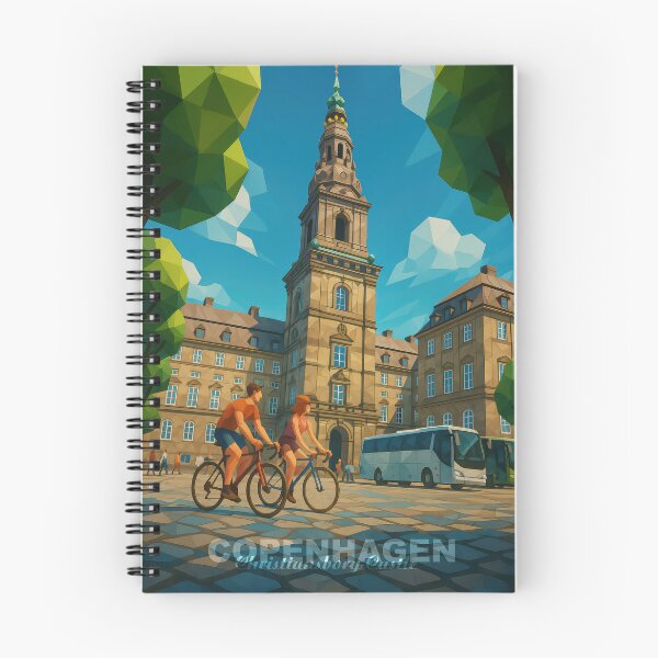 Item preview, Copenhagen CHRISTIANSBURG – Power in Marble and Light (Pop Art Travel Poster and Greeting Card) designed and sold by Earth Celebration Designs.