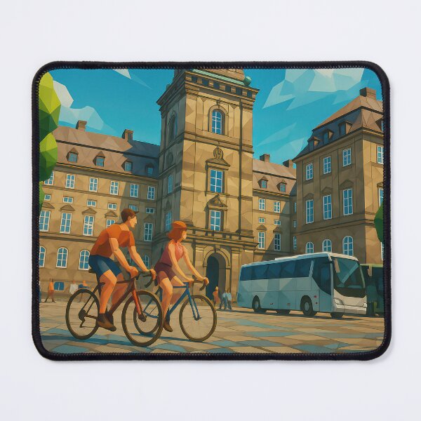 Item preview, Copenhagen CHRISTIANSBURG – Power in Marble and Light (Pop Art Travel Poster and Greeting Card) designed and sold by Earth Celebration Designs.