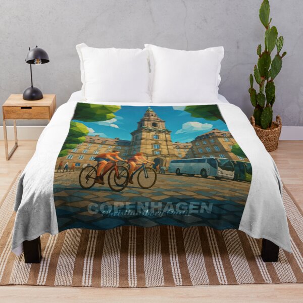 Item preview, Copenhagen CHRISTIANSBURG – Power in Marble and Light (Pop Art Travel Poster and Greeting Card) designed and sold by Earth Celebration Designs.
