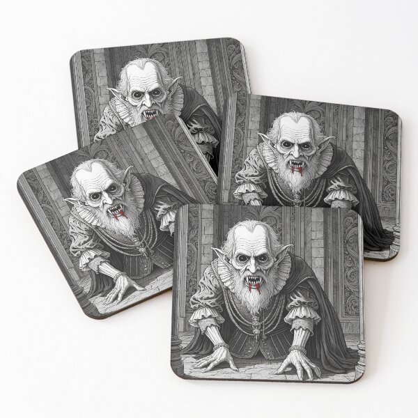 Item preview, blood soaked horrific Evil vampire lord of death staring at you designed and sold by Vintage Designs +.