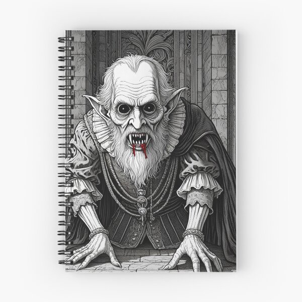 Item preview, blood soaked horrific Evil vampire lord of death staring at you designed and sold by Vintage Designs +.