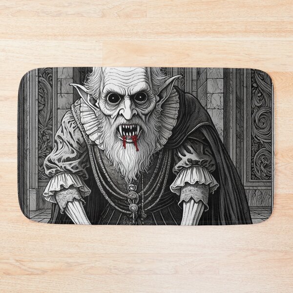 Item preview, blood soaked horrific Evil vampire lord of death staring at you designed and sold by Vintage Designs +.