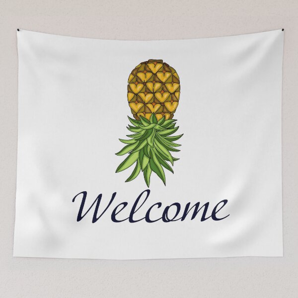 Aperçu de l'œuvre Welcome with Upside Down Pineapple créée et vendue par LibStix.
