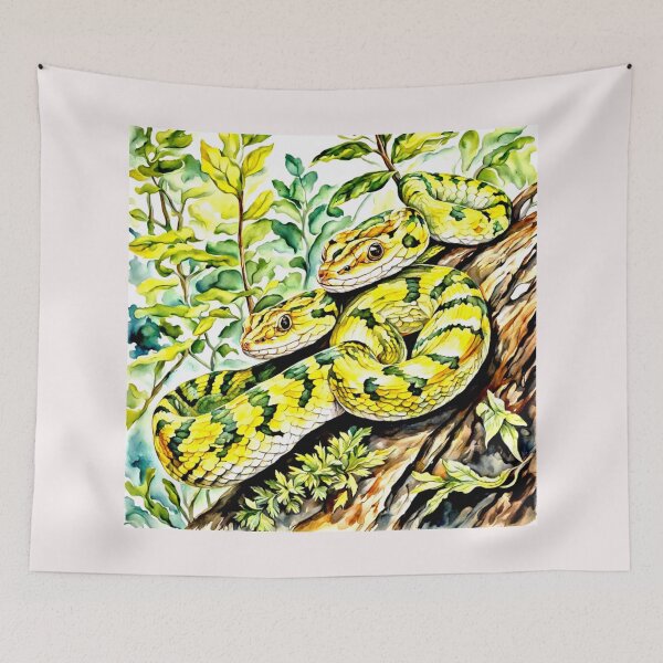 Item preview, Yellow Bothriechis schlegelii eyebrow viper#2 designed and sold by Helios Be. Lavsh.