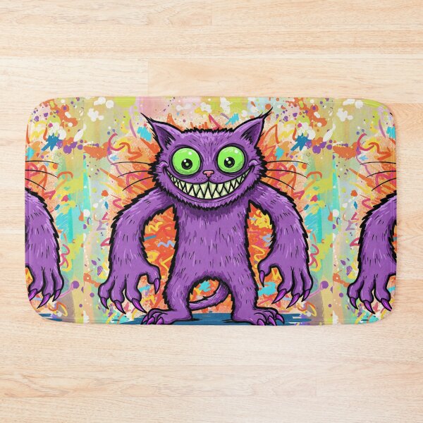 Item preview,  Neon Grinning Graffiti Street Cat Design by EgyApe designed and sold by egyape ⭐⭐⭐⭐⭐.