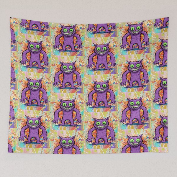 Item preview,  Neon Grinning Graffiti Street Cat Design by EgyApe designed and sold by egyape ⭐⭐⭐⭐⭐.