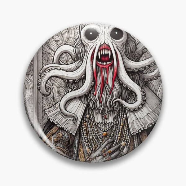 Item preview, The ark Eldritch Lord Cthulhu of Darkmere staring at you with his eyes of the void designed and sold by Vintage Designs +.