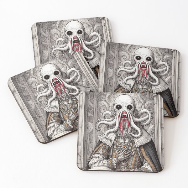 Item preview, The ark Eldritch Lord Cthulhu of Darkmere staring at you with his eyes of the void designed and sold by Vintage Designs +.