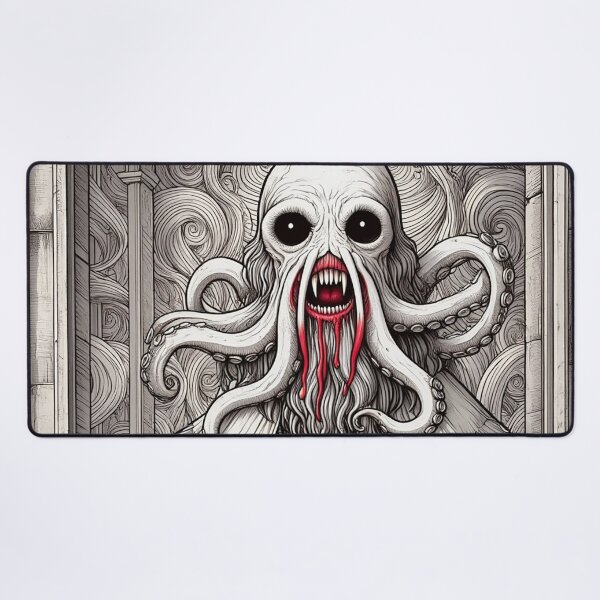 Item preview, The ark Eldritch Lord Cthulhu of Darkmere staring at you with his eyes of the void designed and sold by Vintage Designs +.